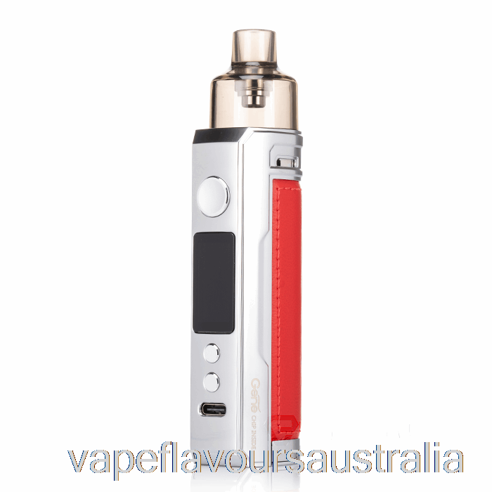 Vape Australia VOOPOO DRAG X 80W Pod Mod Kit Silver Red